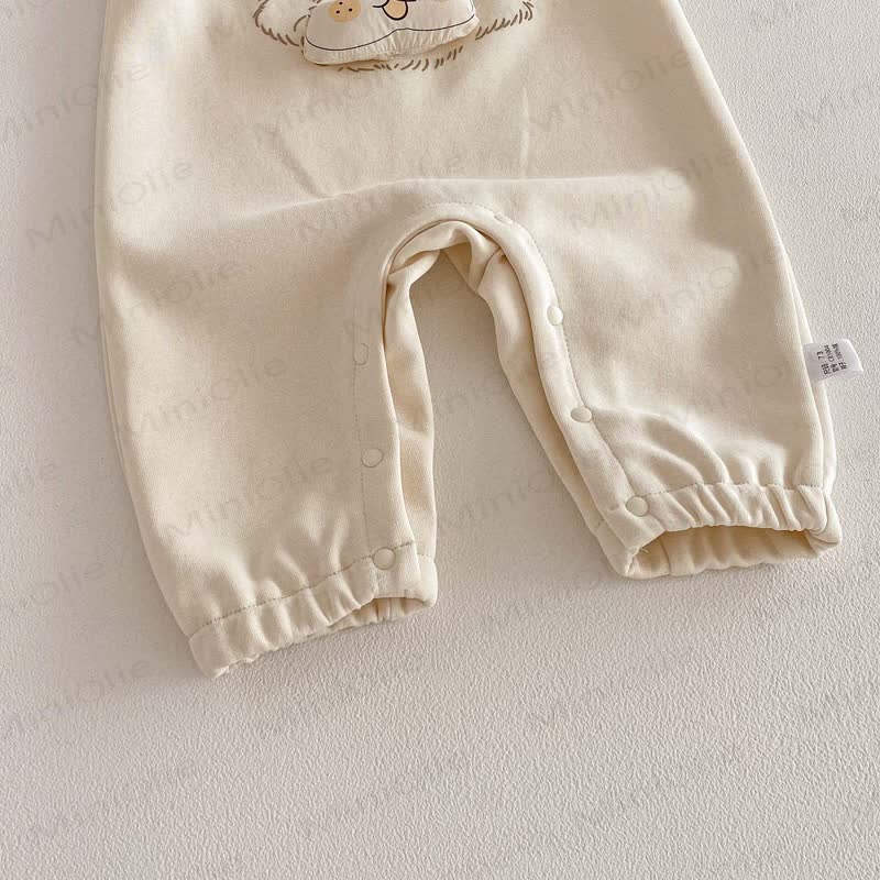 MAIMAI PUPPY Baby Girl White Overalls & Red White Stripe Top - image 8