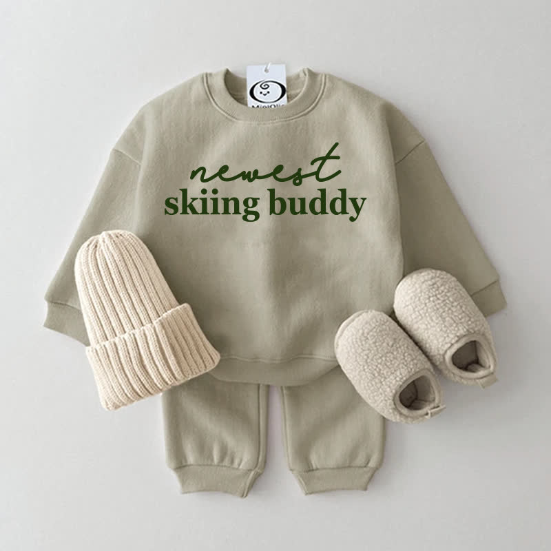 NEWAEST SKIING BUDDY Baby Grey Green 2-piece Set - Grey Green - 2-3T - image 1