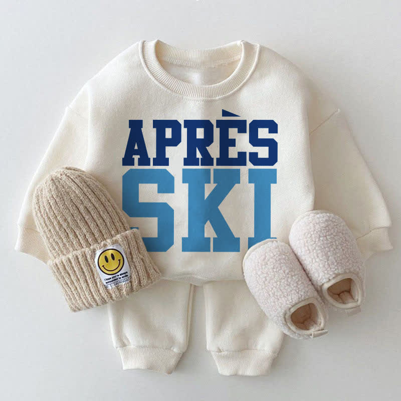 APRES SKI Baby Sweatshirt White 2-piece Set - White - 2-3T - image 1