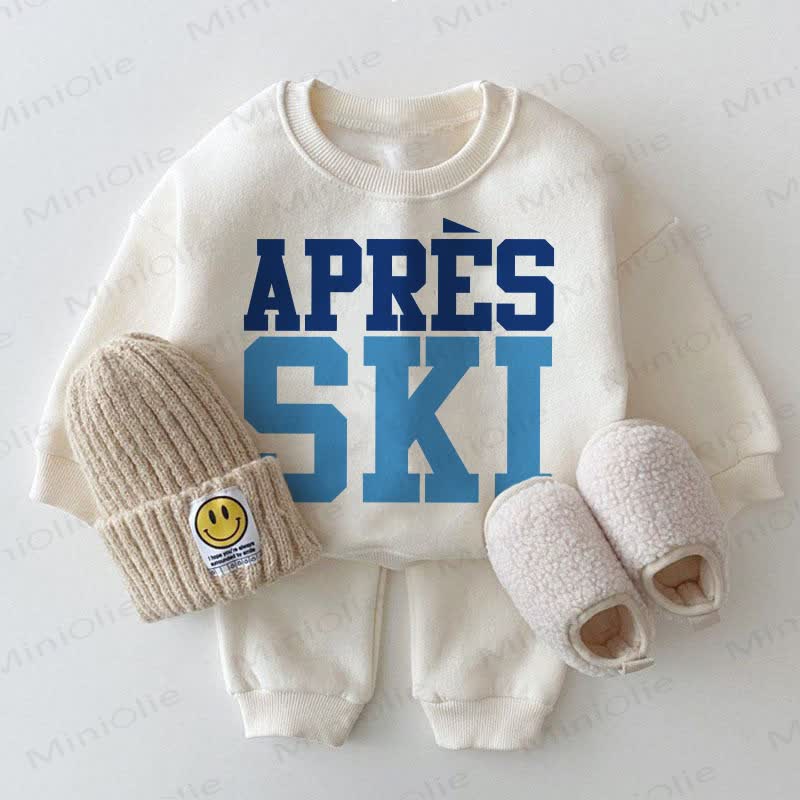 APRES SKI Baby Sweatshirt White 2-piece Set - White - 2-3T - image 1