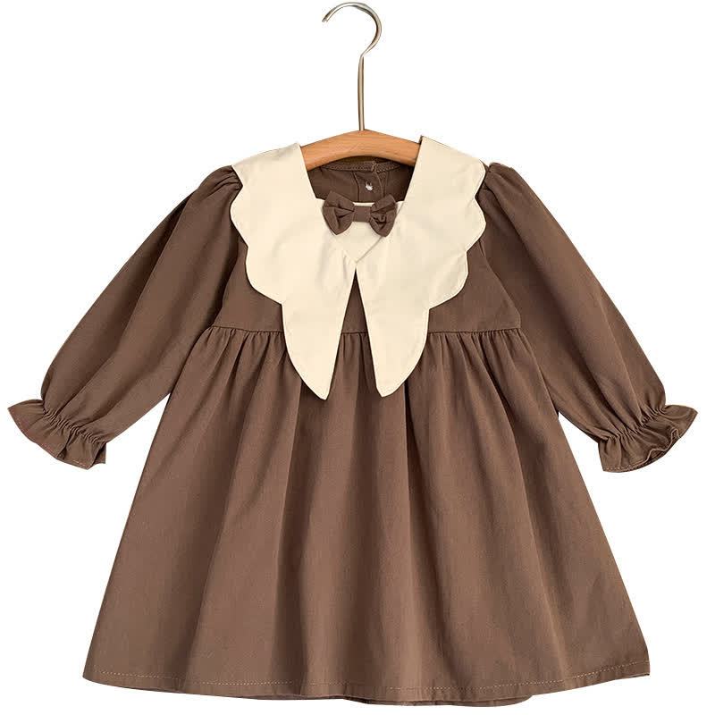 Toddler Girl Bow Sailor Collar Dress - image 3