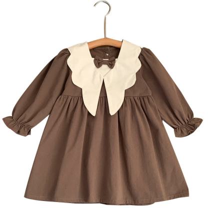 Toddler Girl Bow Sailor Collar Dress - image 3