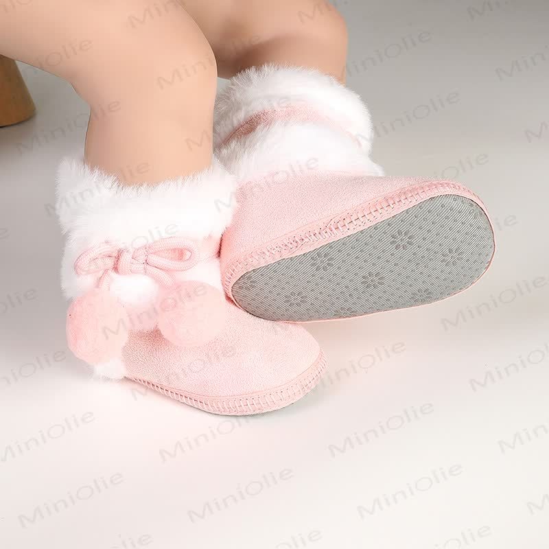 Baby Pompom Fleece Boots - image 25
