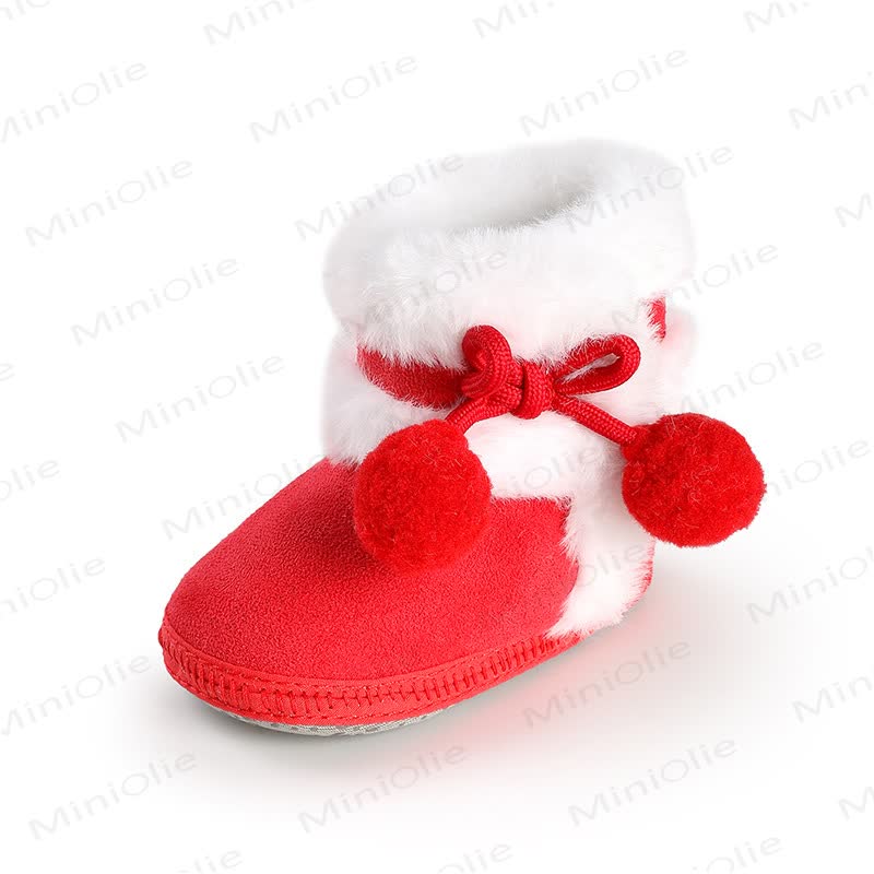 Baby Pompom Fleece Boots - image 5