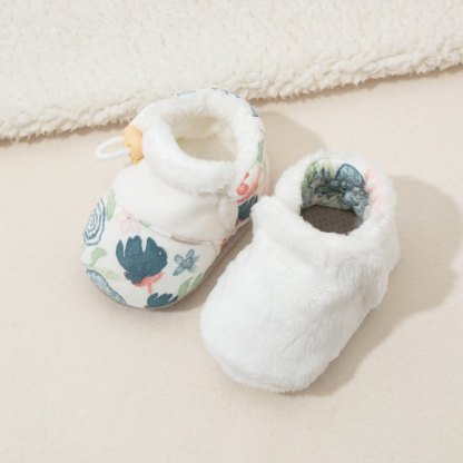 Baby Fleece Lined Animal Smiley Shoes - Flower - 6-12M - image 11