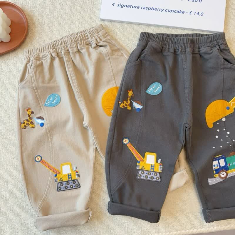 Baby Toddler Car Giraffe Pants - Carbon Gray - 5-7T - image 2