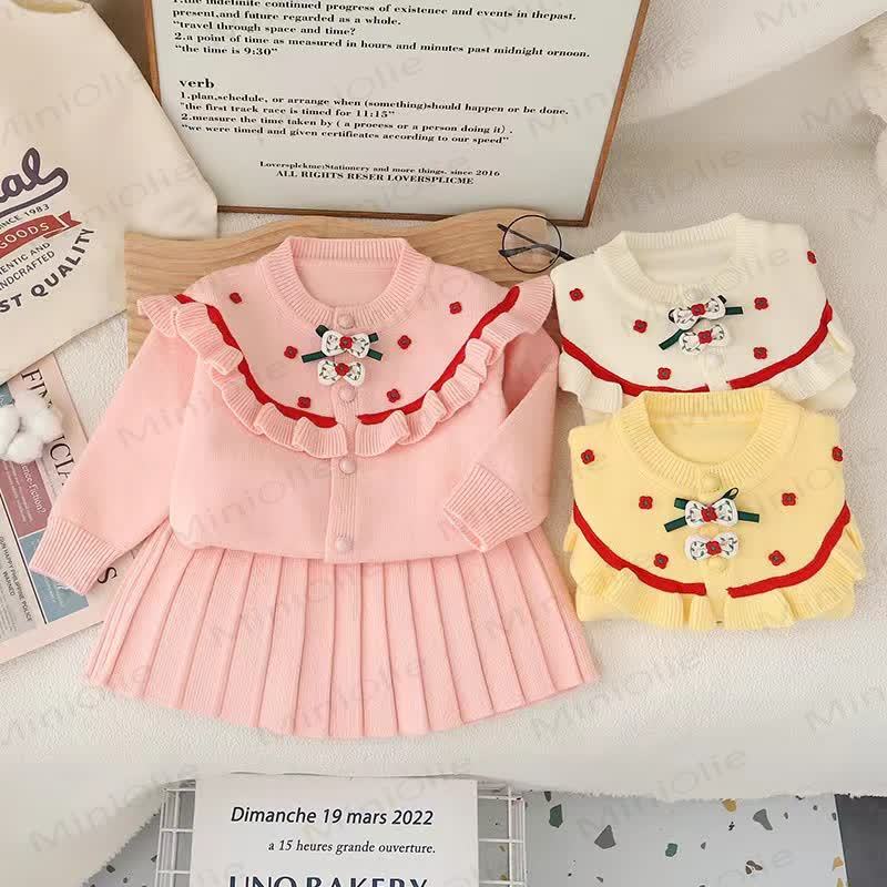 Toddler Girl Flower Sweet Bow Dress - image 1