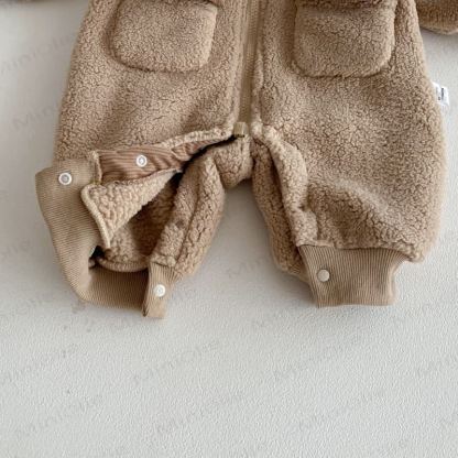 Baby Warm Fleece Newborn Romper - image 4