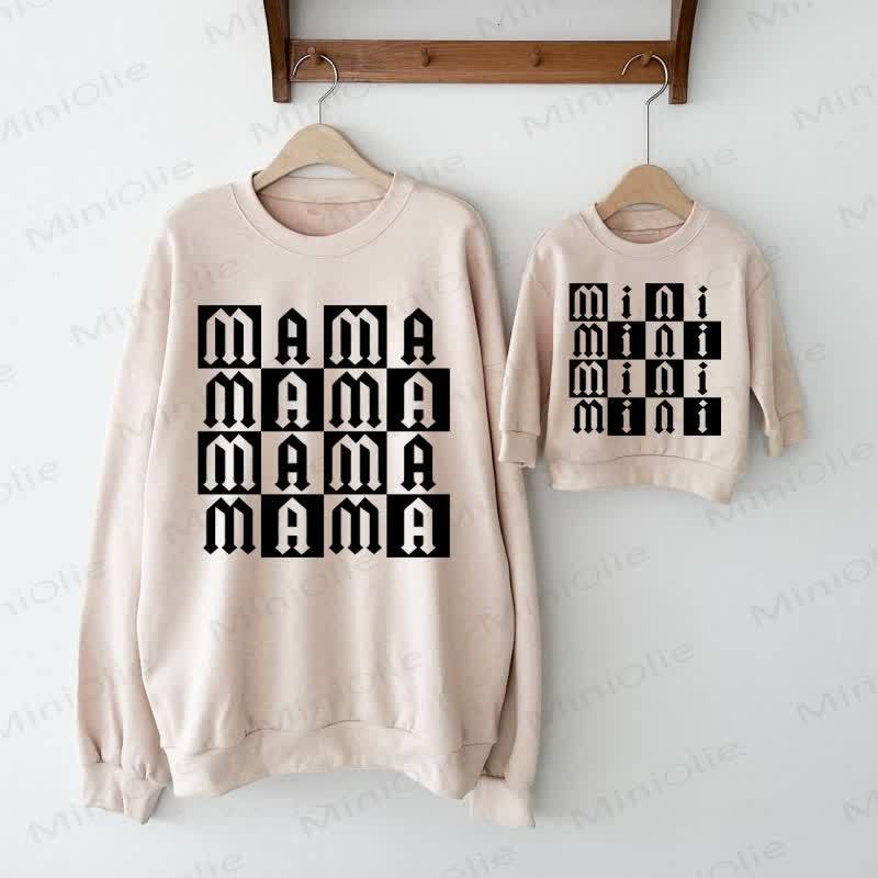MAMA/MINI Baby Beige Family Sweatshirt - Beige - Adult Sweatshirt: XL - image 1