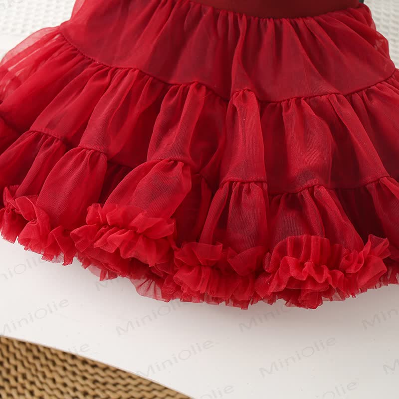 Toddler Girl Embroidered Love Knit Sweater & Tutu Skirt - image 8