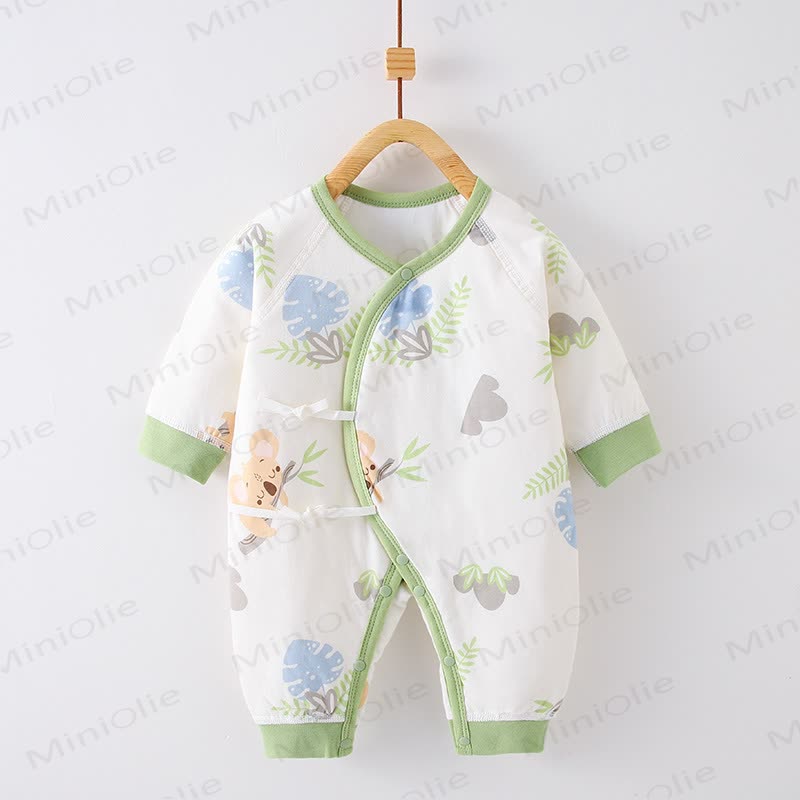 Baby Koala Warm Pajamas Romper - Green - 3-6M - image 1