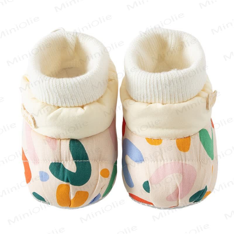 Baby Fleece Lined Quilted Sock Shoes - image 3