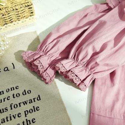 Toddler Girl Embroidery Flower Baby Collar Dress - image 6