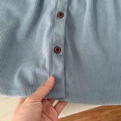 Baby Toddler Girl Lapel Flower Cord Dress/ Bodysuit - image 8