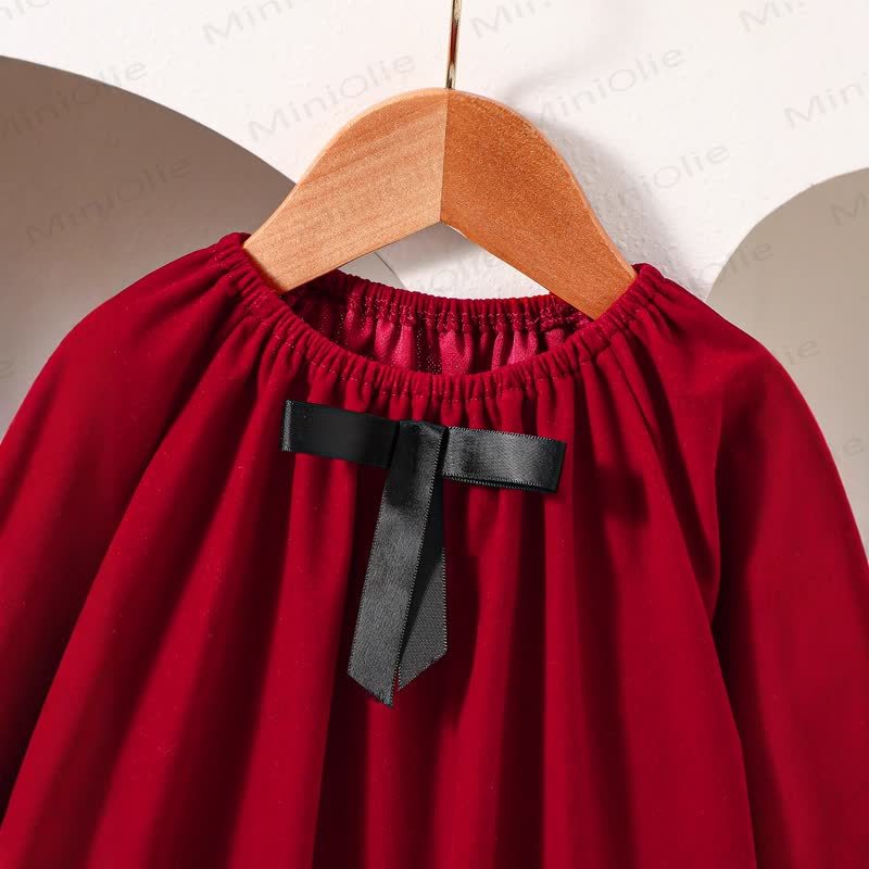 Baby Toddler Girl Bow Ruffles Dress - image 3