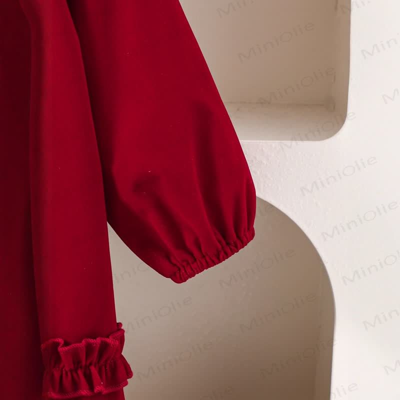 Baby Toddler Girl Bow Ruffles Dress - image 4