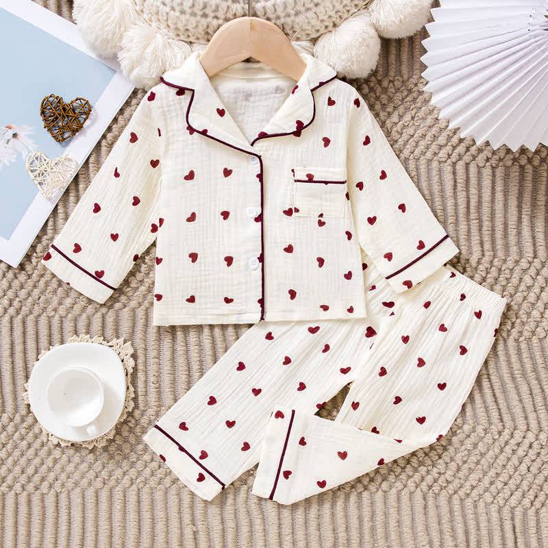Baby Toddler Girl Love 2-piece Set - Burgundy - 3-4Y - image 3