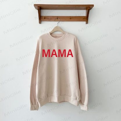 MAMA IS MY VALENTINE Beige Family Sweatshirt  - Beige - Adult Sweatshirt: XL - image 2