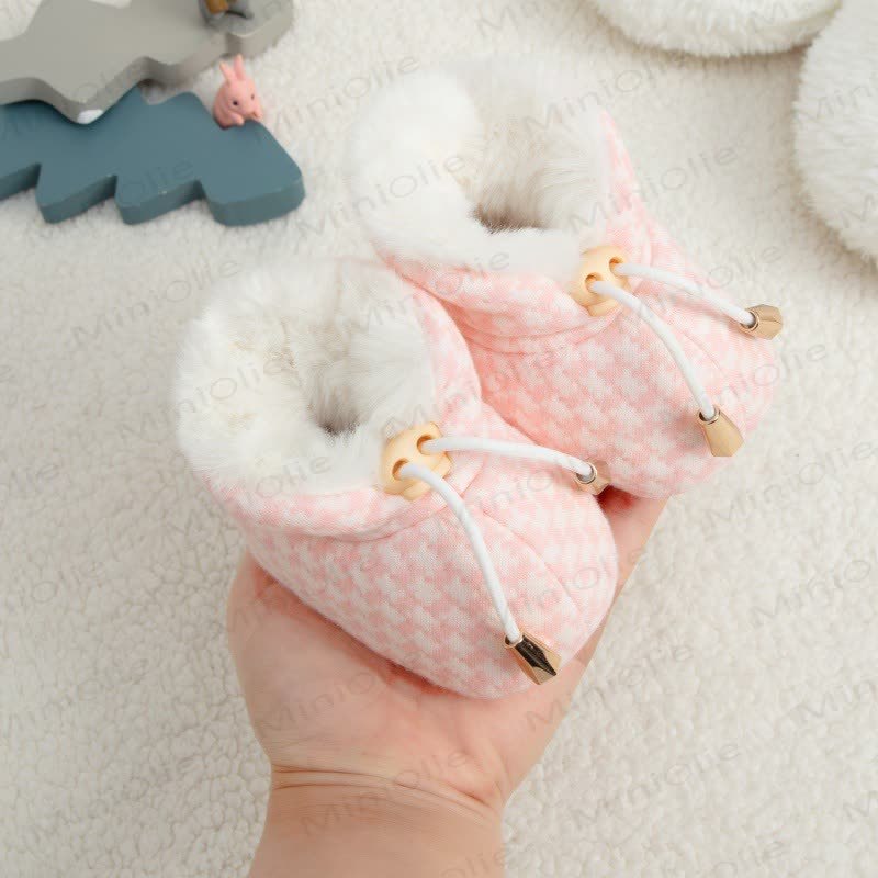 Baby Checkerboard Fleece Lined Shoes - image 9