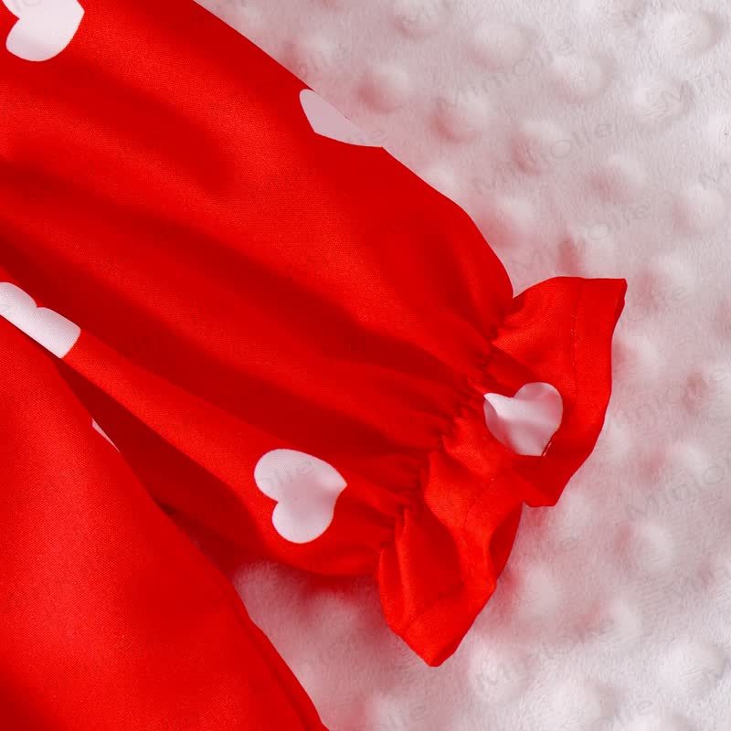 LOVE YOU MORE Baby Girl Love Red Dress - image 6
