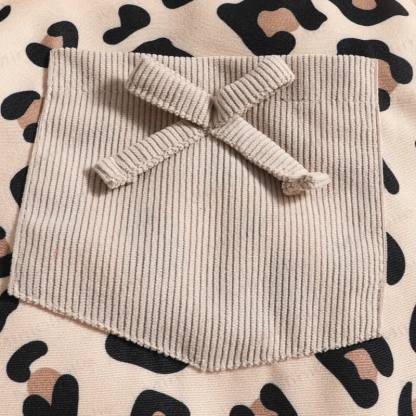 LOVELY BABY Baby Girl Leopard Print Bodysuit & Bow Overalls - image 9