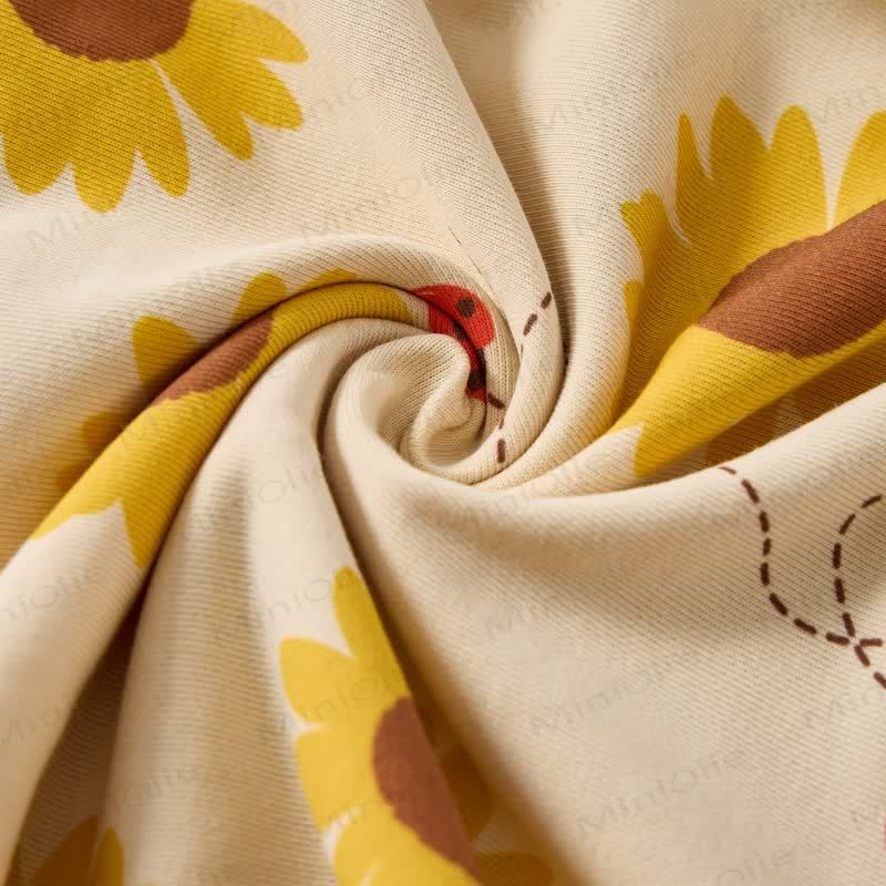  Baby Toddle Sunflower Heart Apricot 2-piece Set - image 4