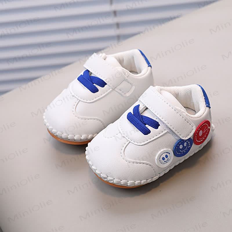 Baby Smiley Sneakers - Blue - 7C - image 3