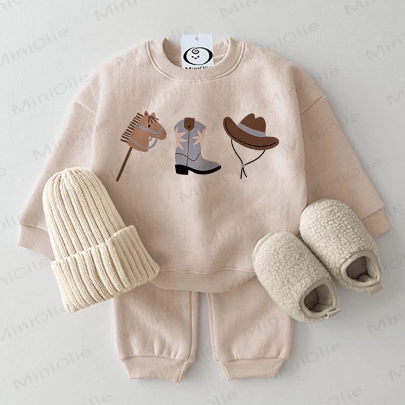 Baby Cowboy 2-piece Beige Set - Beige - 2-3T - image 1