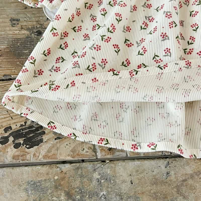 Baby Girl Flower Beige Dress - image 10