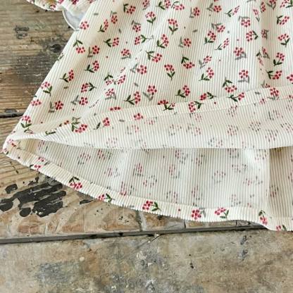 Baby Girl Flower Beige Dress - image 10