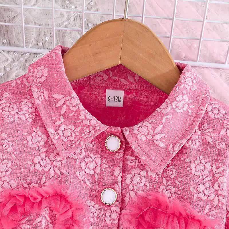 Baby Toddler Girl Love Bow Flower Dress - image 7