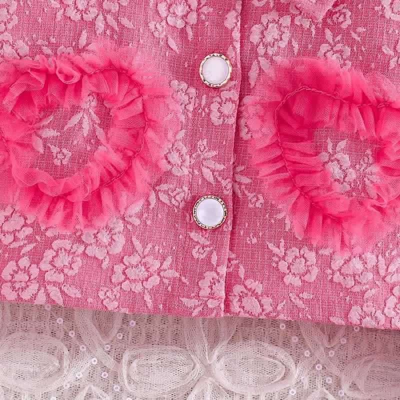 Baby Toddler Girl Love Bow Flower Dress - image 8