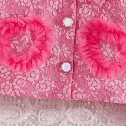 Baby Toddler Girl Love Bow Flower Dress - image 8