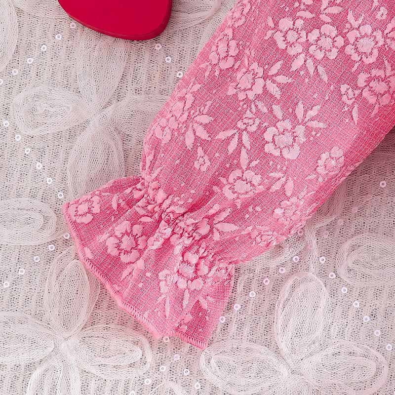 Baby Toddler Girl Love Bow Flower Dress - image 9