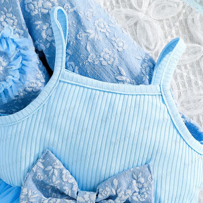 Baby Toddler Girl Love Bow Flower Dress - image 16