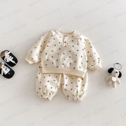 Baby Toddler 2-piece Set - Beige - 3-5T - image 5