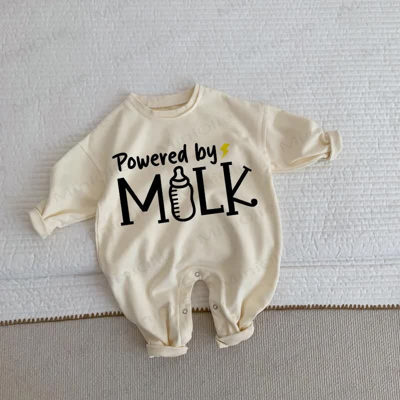 POWERED BY MILK Baby Toddler Beige Romper - Beige - 2-3T - image 1