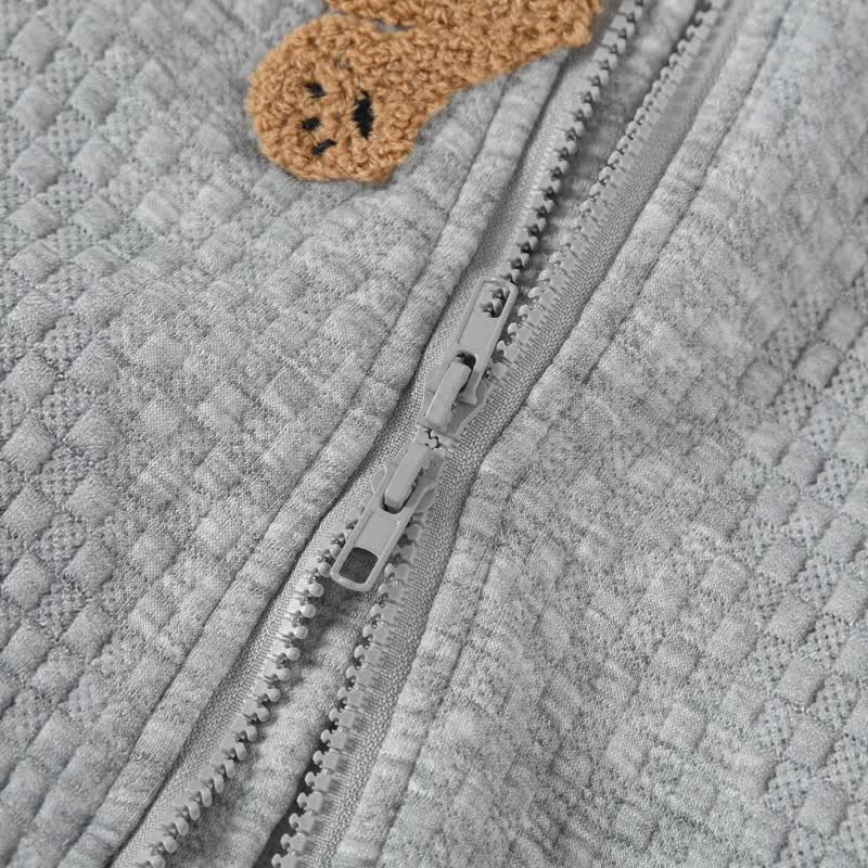 Baby Bear Zip Hooded Romper - image 4