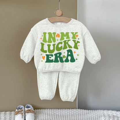 IN MY LUCKY ERA Baby Gray Sweatshirt 2-piece Set - Gray - 2-3T - image 1