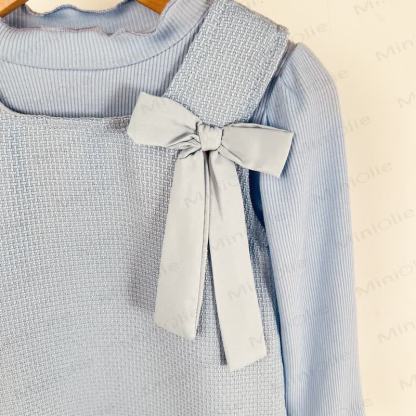 Baby Toddler Girl Bow Solid Color Dress/Top - image 8