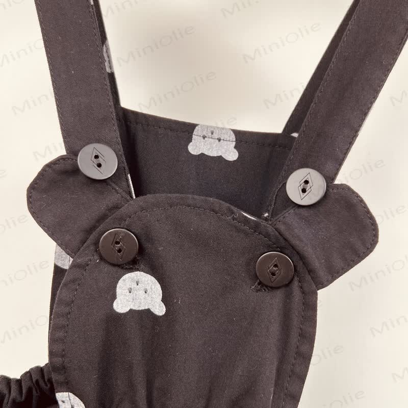 Baby Toddler Girl Denim Bear Suspender Skirt - image 11