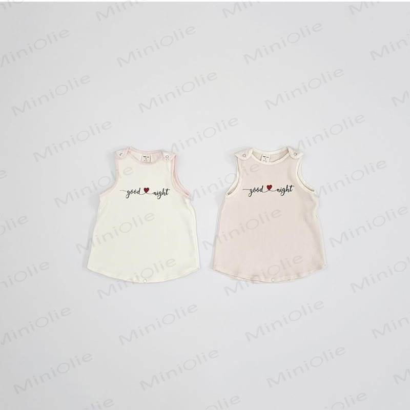 GOOD NIGHT Baby Toddler Girl Love Sleeveless Dress - image 1
