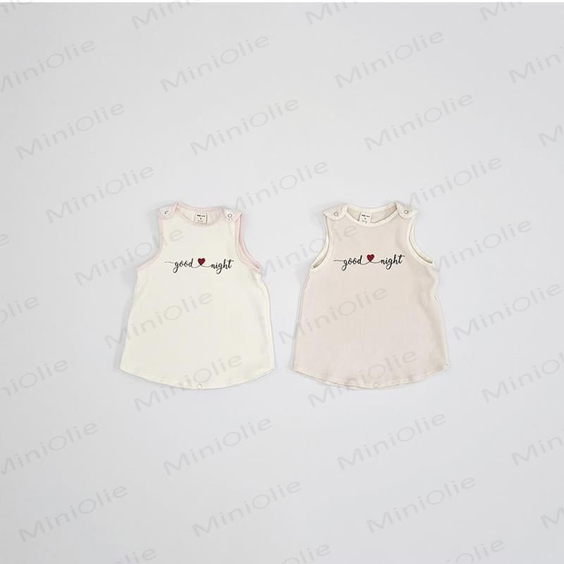 GOOD NIGHT Baby Toddler Girl Love Sleeveless Dress - image 1
