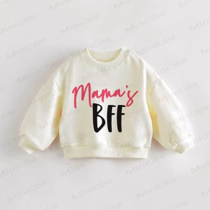 MAMA'S BFF Baby Toddler Cream Sweatshirt - Cream - 3-5T - image 1