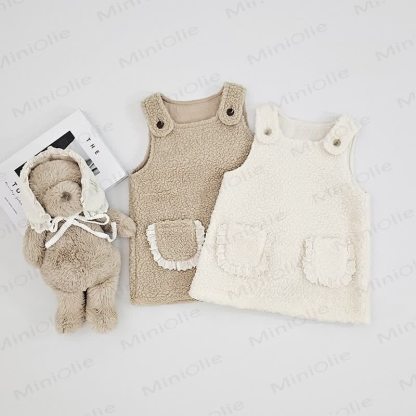 Baby Toddler Girl Solid Color Lace Sleeveless Dress - image 1