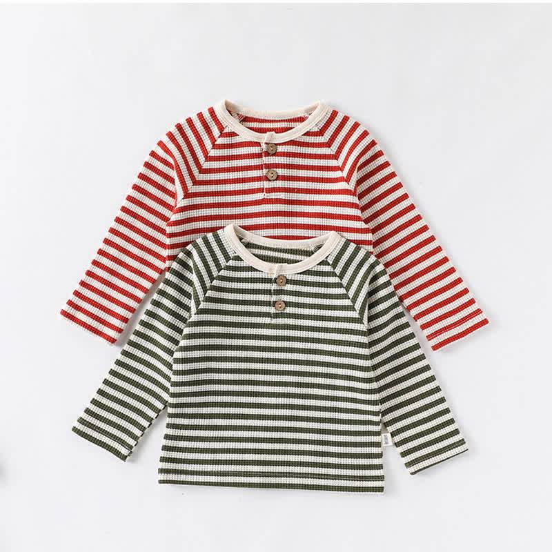 Baby Toddler Striped Cotton T-shirt - image 2