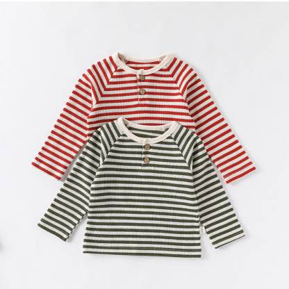 Baby Toddler Striped Cotton T-shirt - image 2