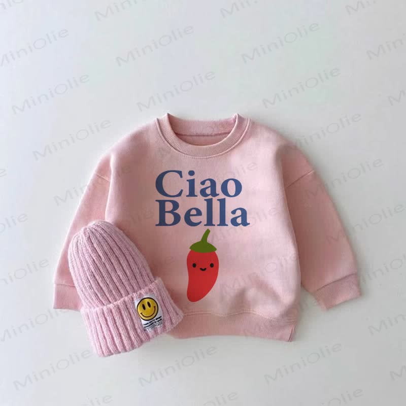 CIAO BELLA Baby Girl Pink Sweatshirt - Pink - 2-3T - image 1