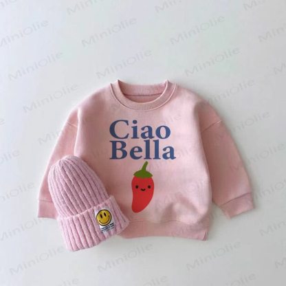 CIAO BELLA Baby Girl Pink Sweatshirt - Pink - 2-3T - image 1