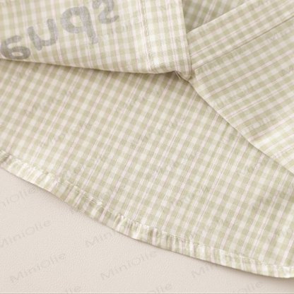 WE'RE BEST FRI Baby Toddler Boy Love Animal Plaid 2-piece Set - image 11